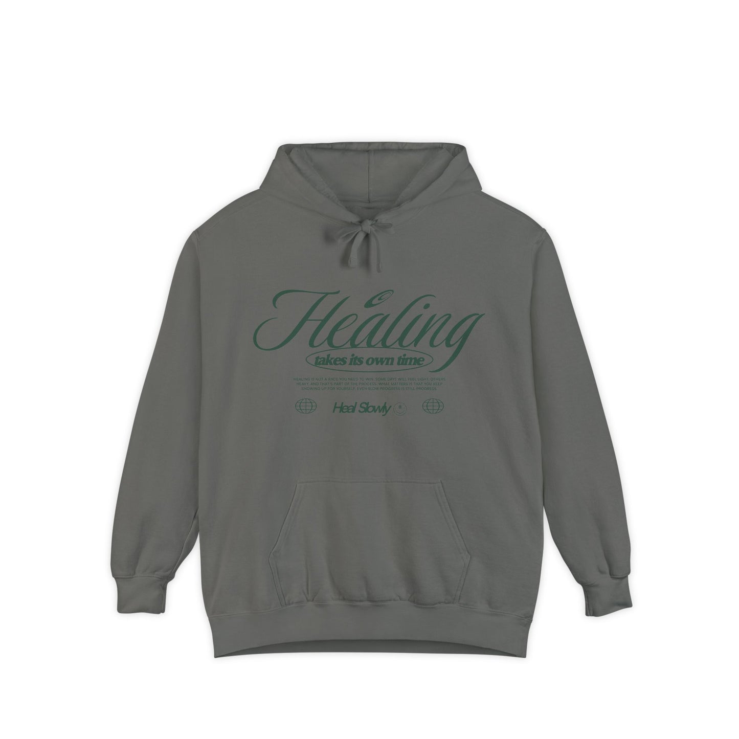 Healing Graphic Garment-Dyed Hoodie