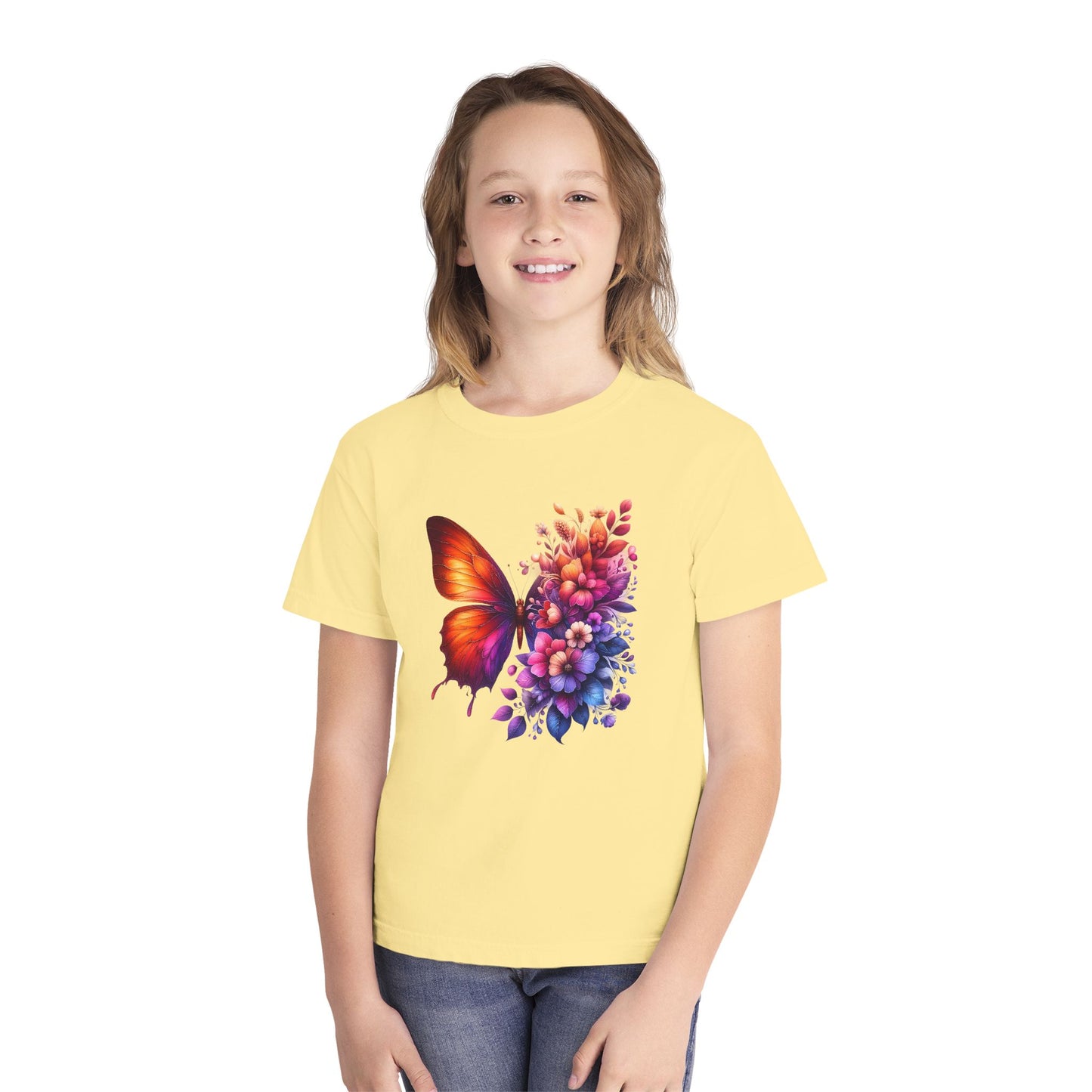 Butterfly Floral Youth T-Shirt