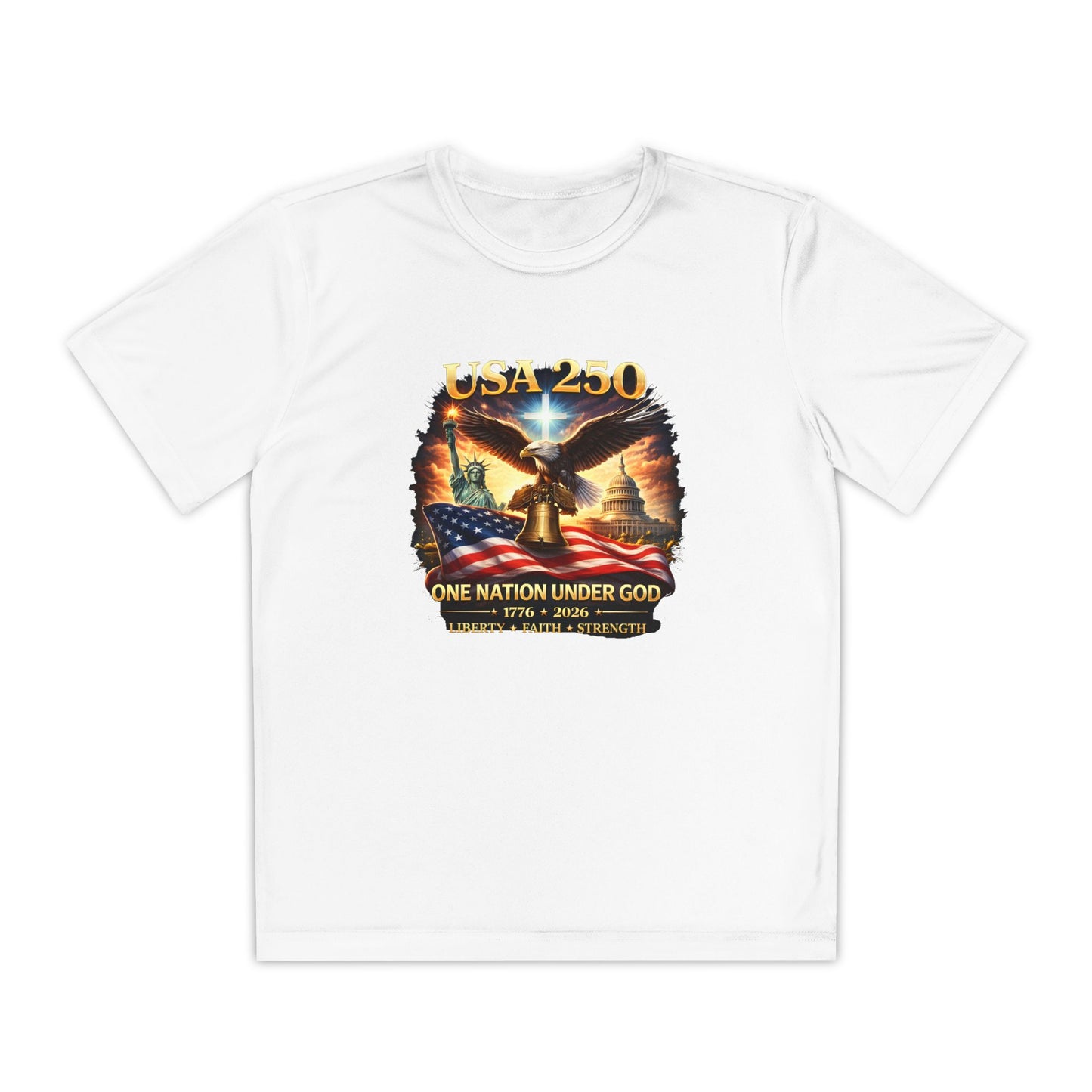 USA 250 Youth Patriotic Graphic Tee