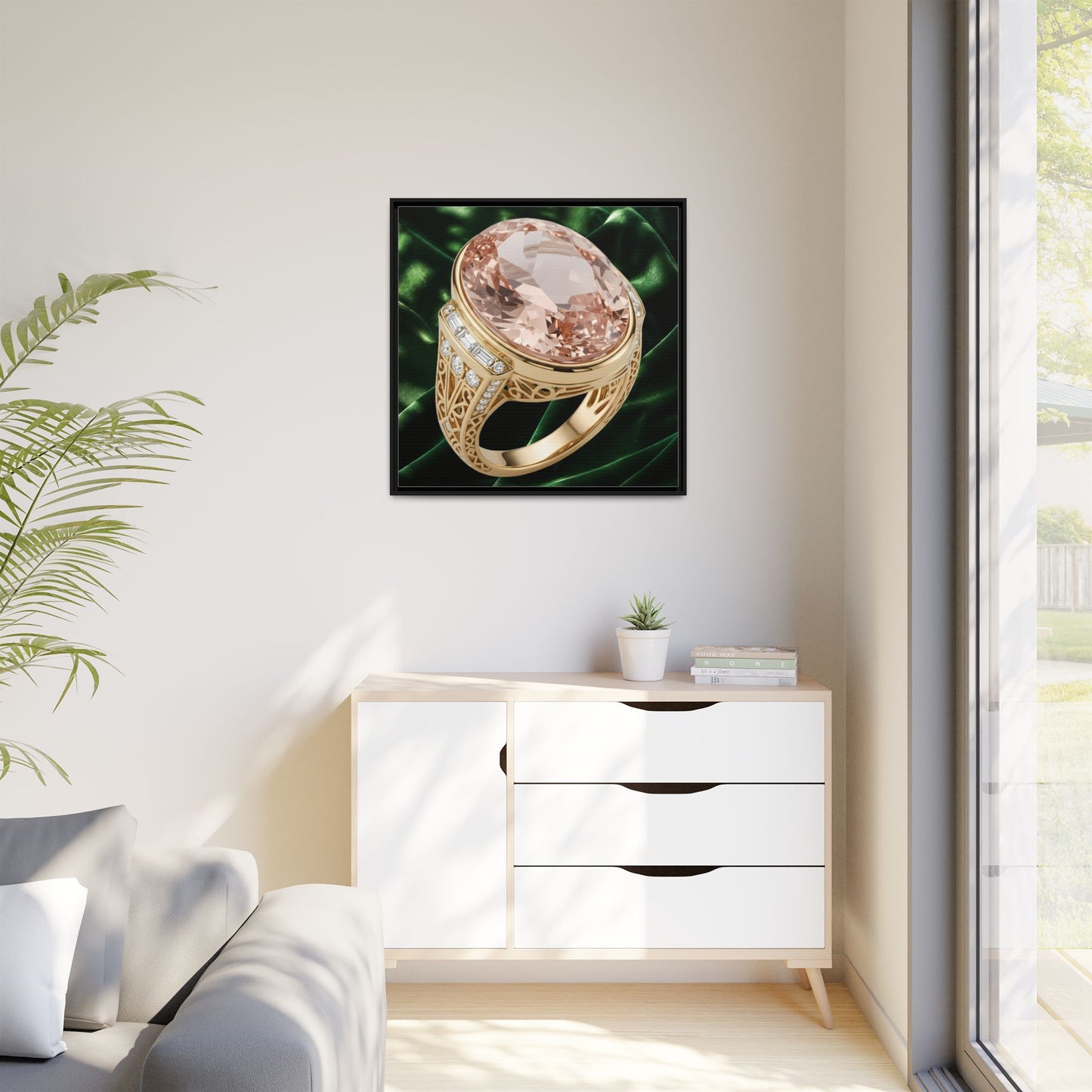 Morganite Blush Opulence Ring Canvas