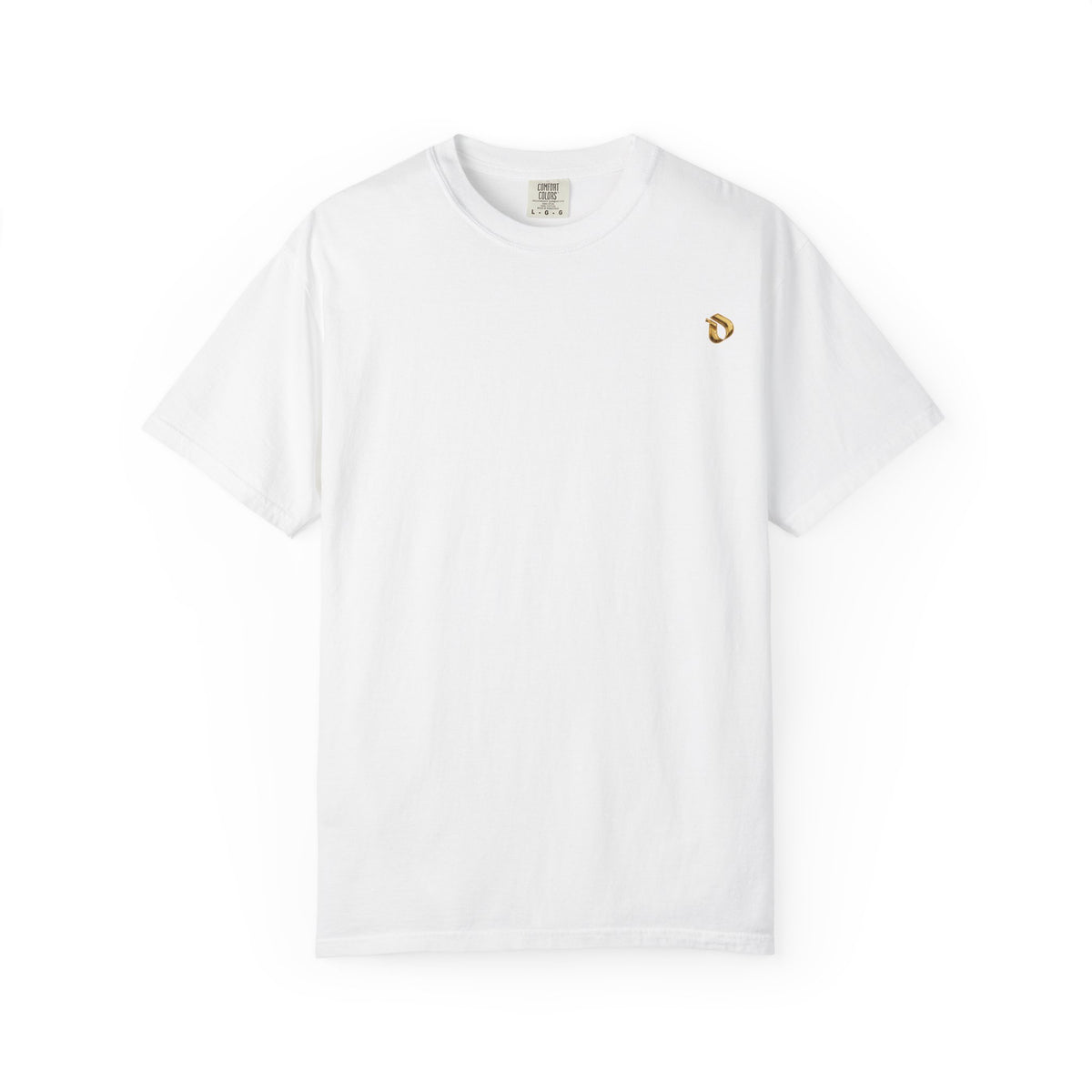 Interlink Sculpted Gold Back Print Cotton Tee