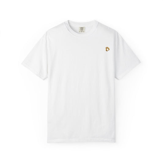 Interlink Sculpted Gold Back Print Cotton Tee