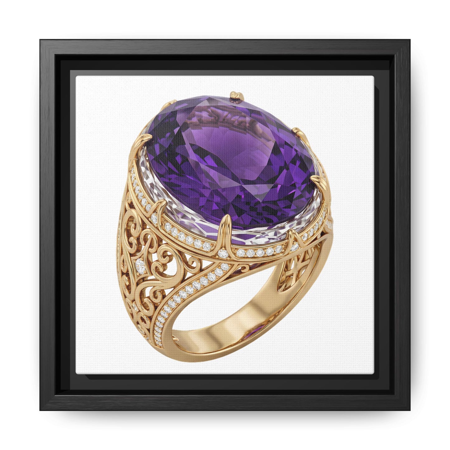 Amethyst Emblem Canvas Print
