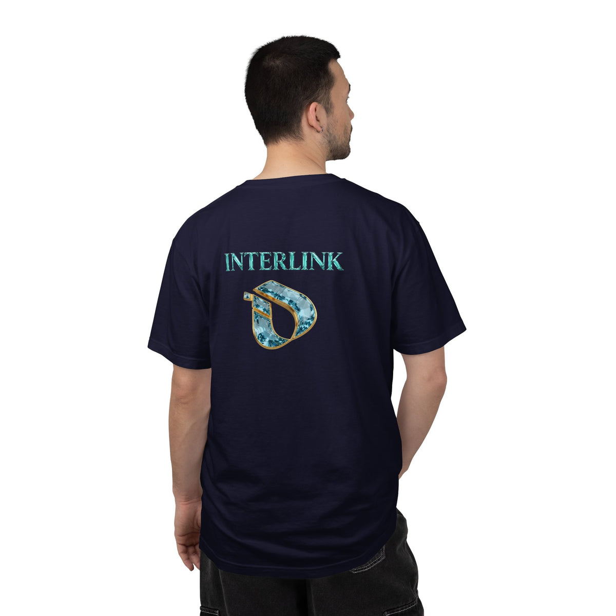 Aquamarine Gemstone Interlink Heavyweight Tee