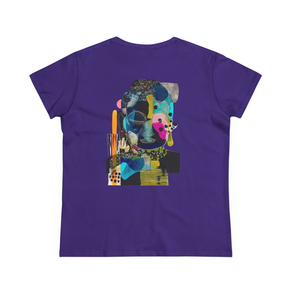 Abstract Chromatic Portrait Back Print Women’s Tee