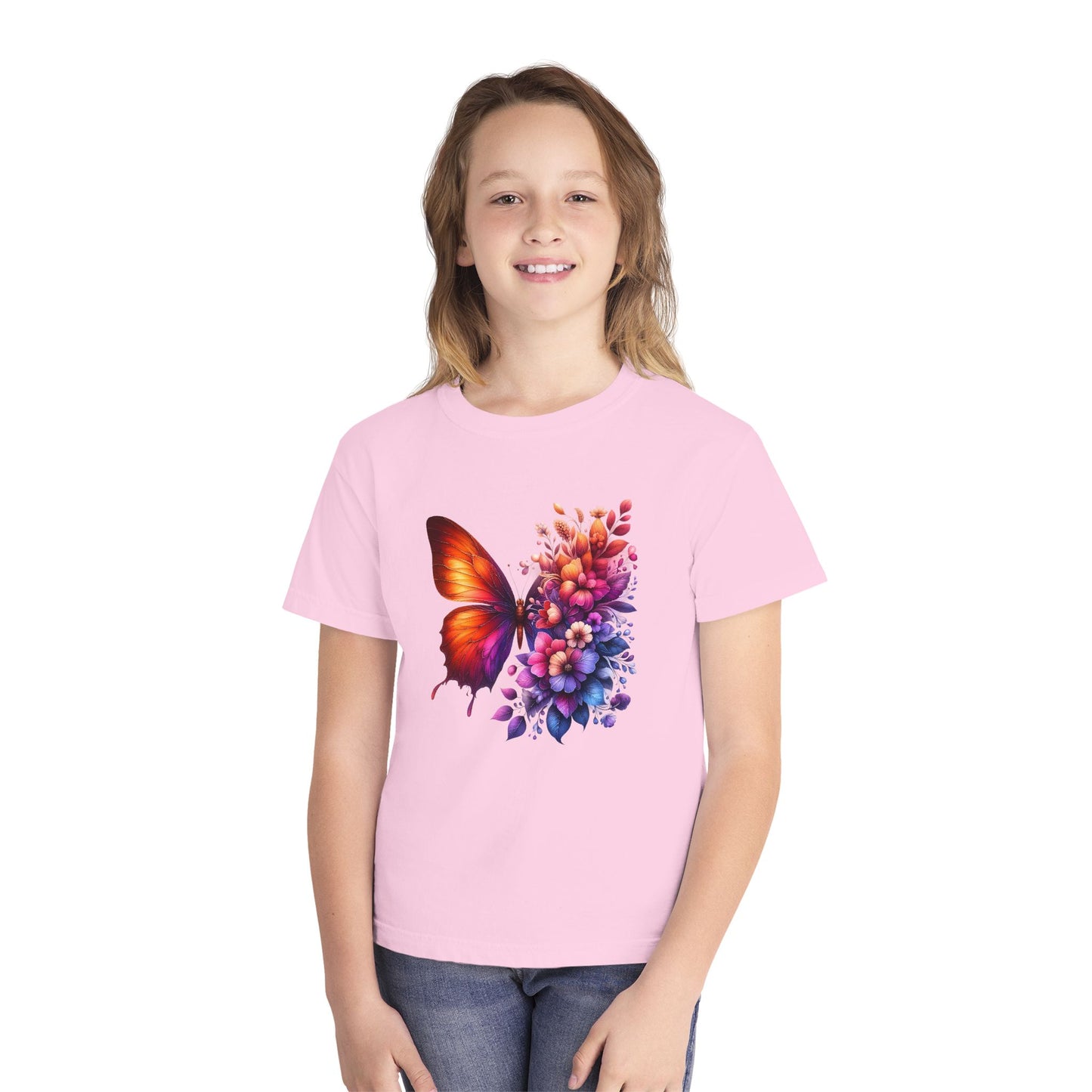 Butterfly Floral Youth T-Shirt