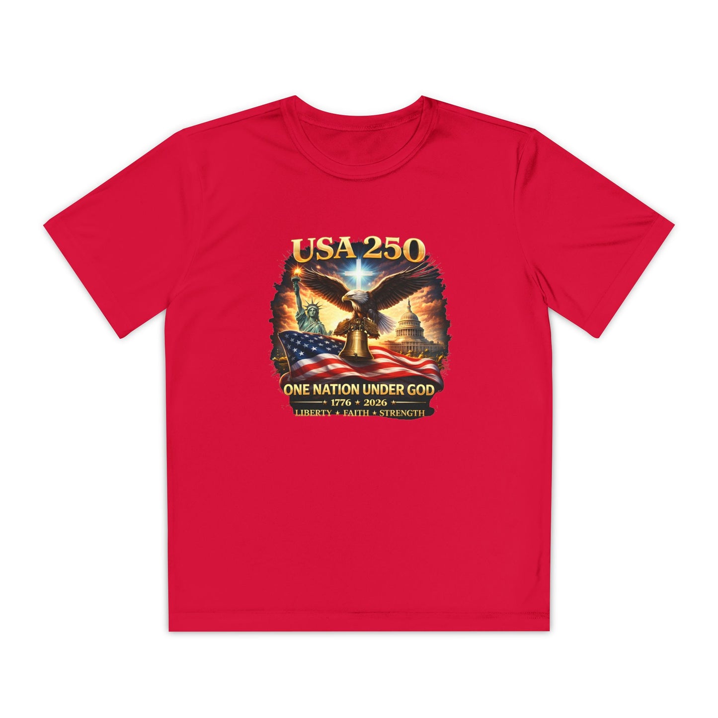 USA 250 Youth Patriotic Graphic Tee