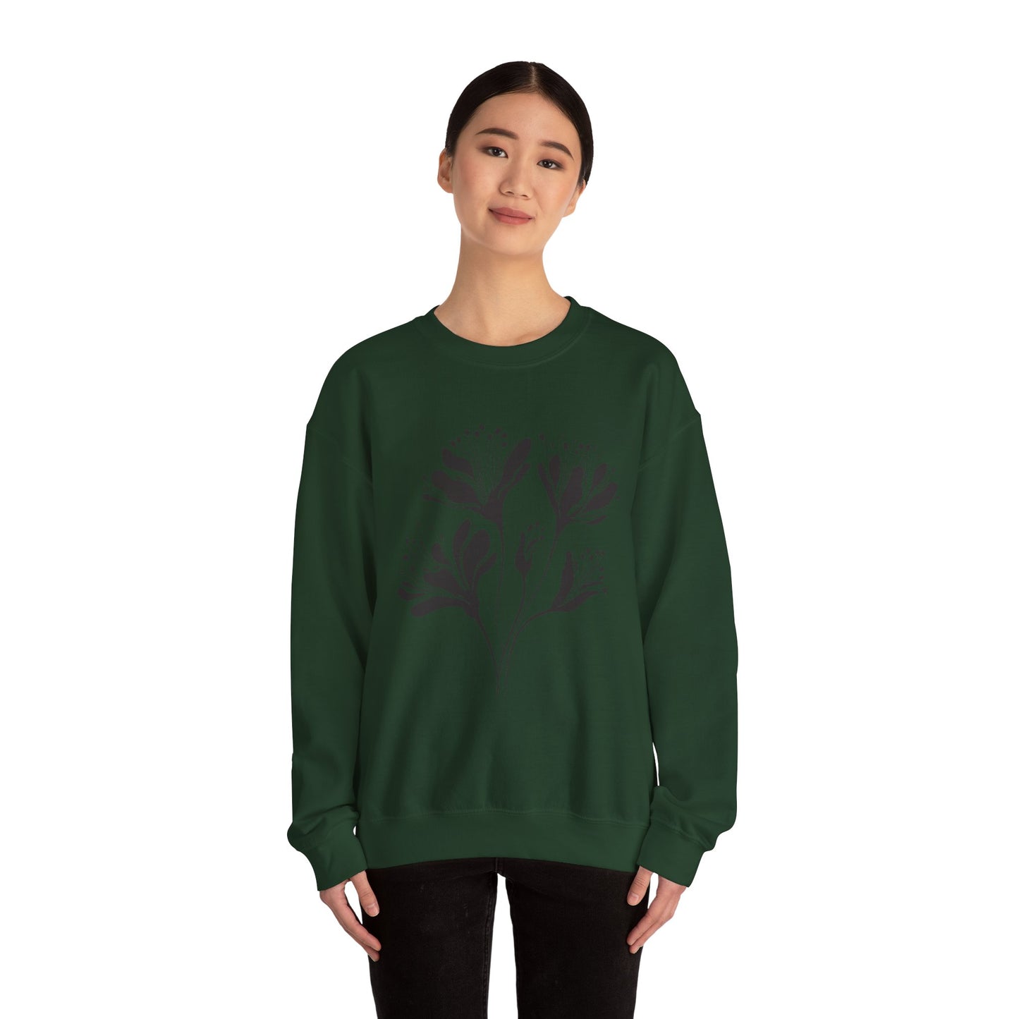 Minimal Floral Line Art Sweatshirt