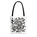 Monochrome Citrus Floral Tote Bag
