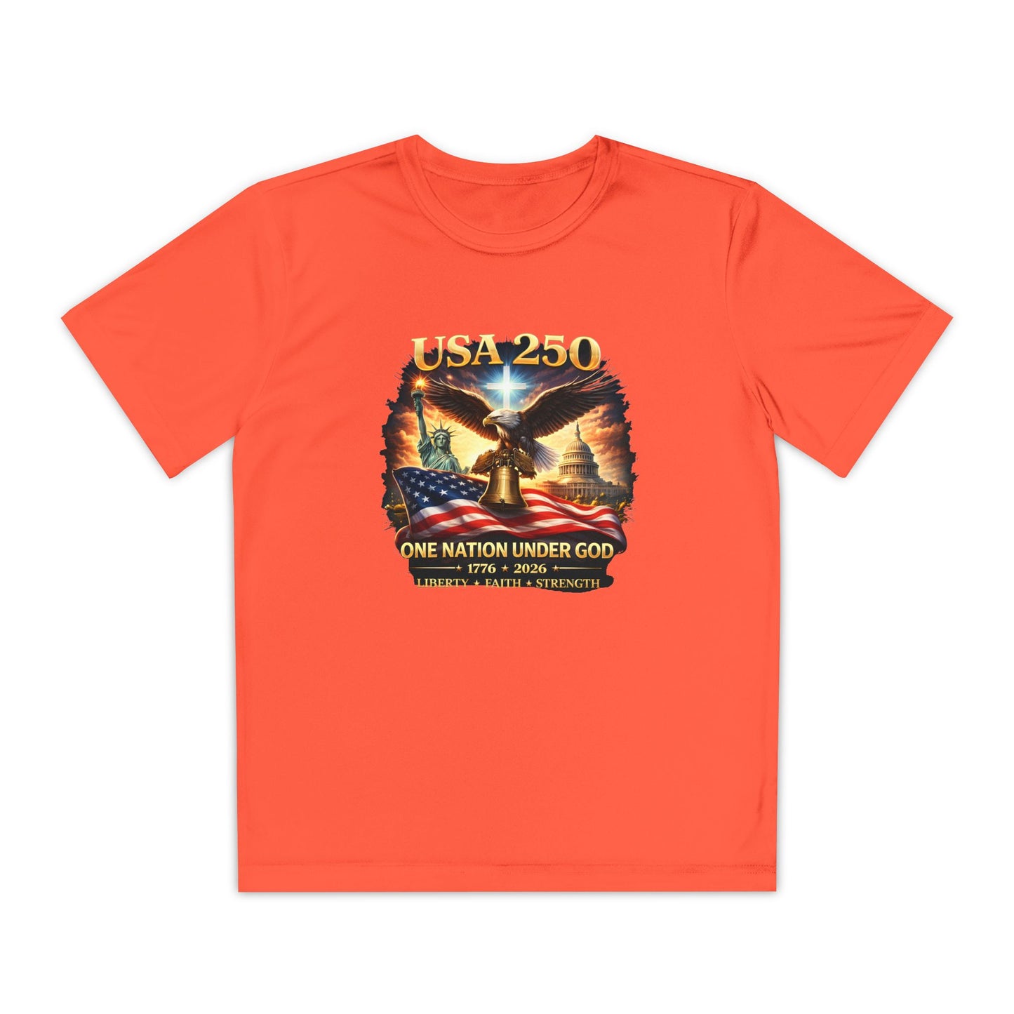 USA 250 Youth Patriotic Graphic Tee