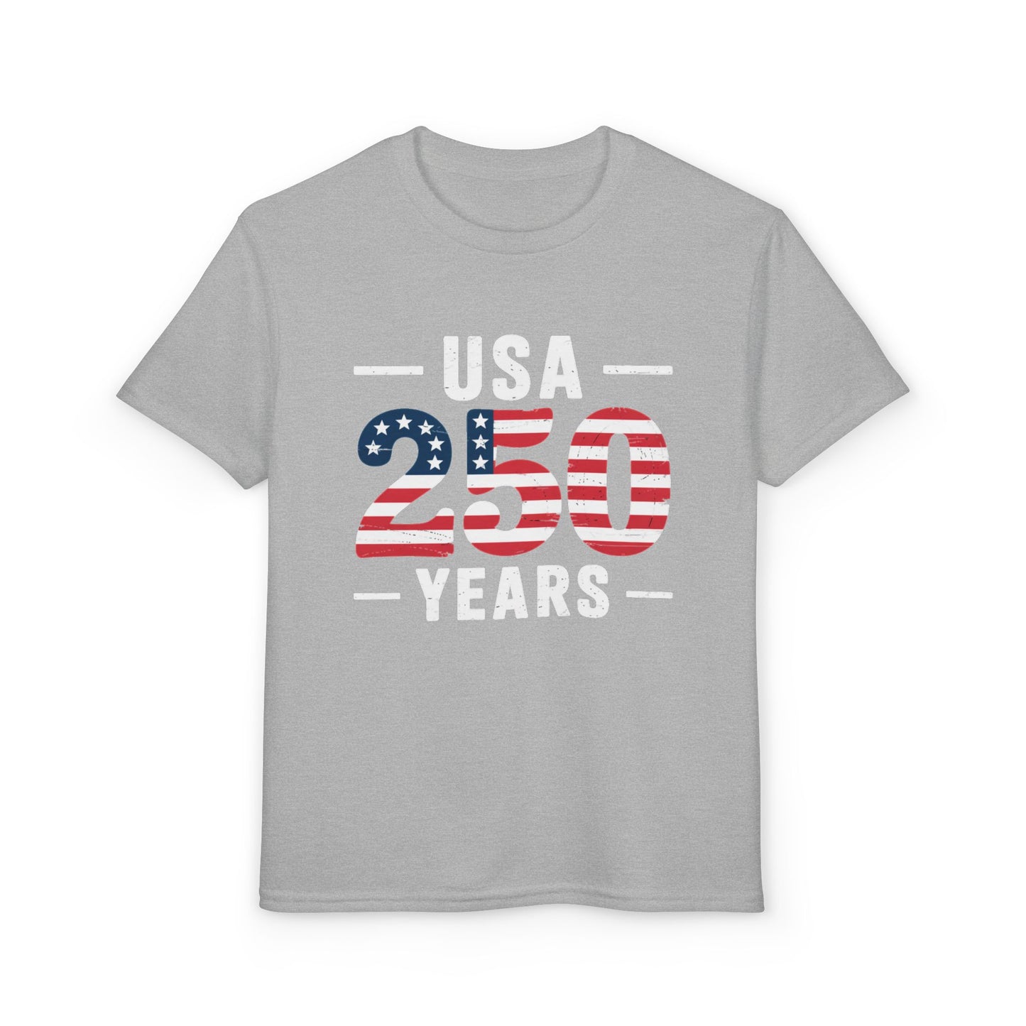 Youth USA 250 Years Patriotic Flag T-Shirt