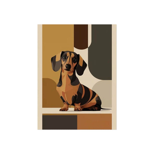 Dachshund Geometry Poster