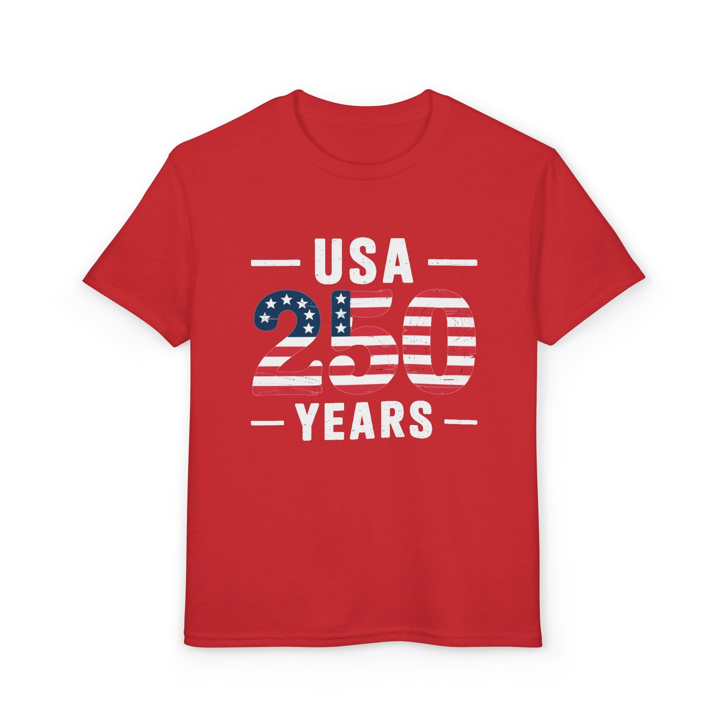 Youth USA 250 Years Patriotic Flag T-Shirt