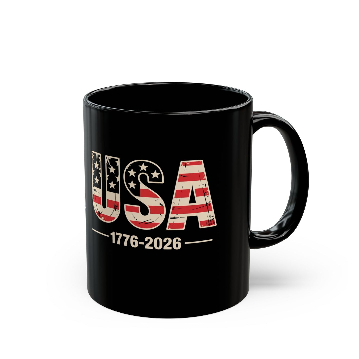 USA 1776-2026 Vintage Flag Mug