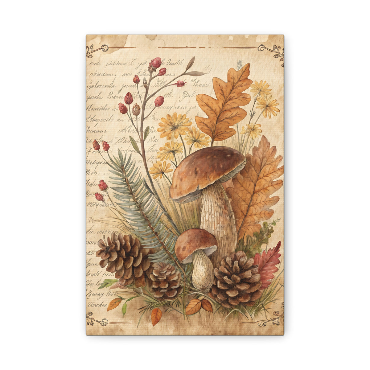 Autumn Forager Canvas Print