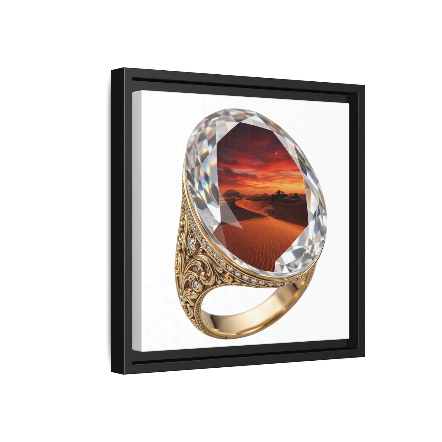 Crimson Horizon Signet Canvas