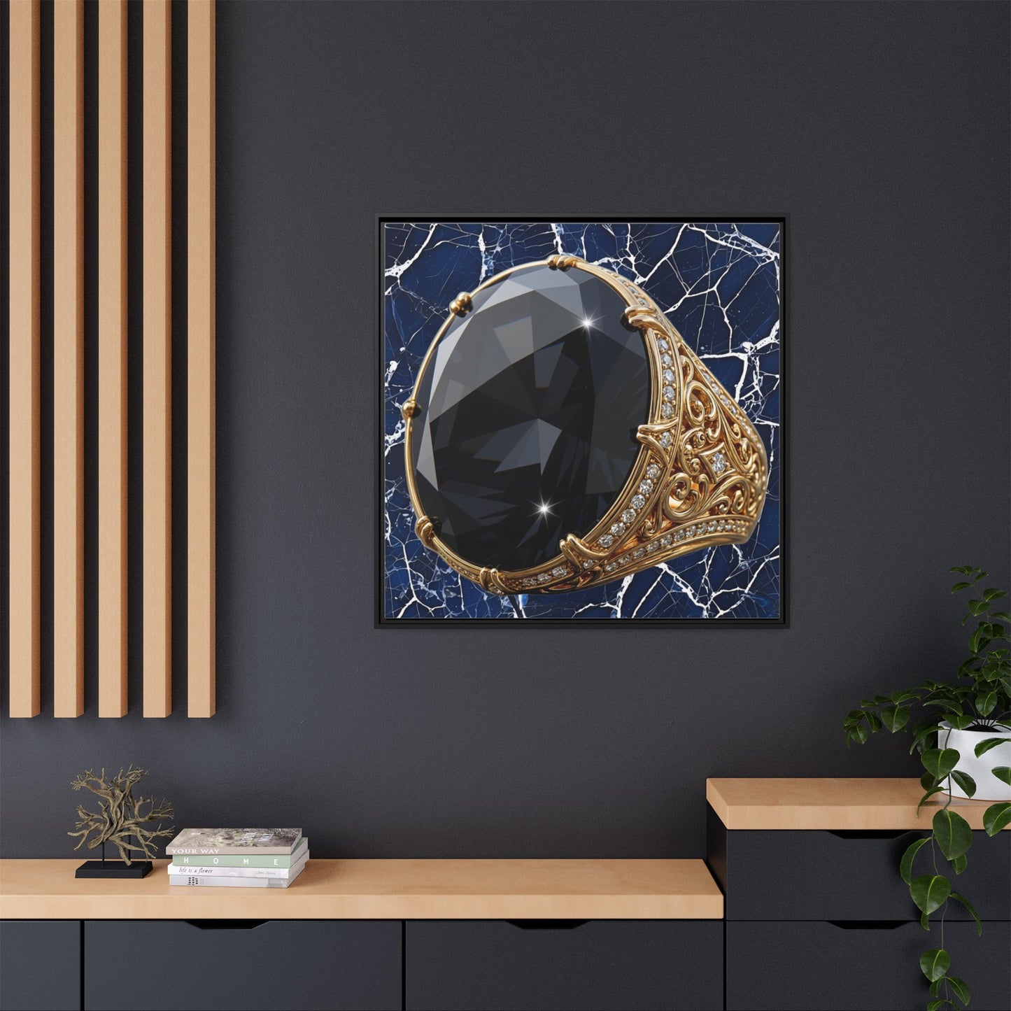 Black Diamond Veil Canvas