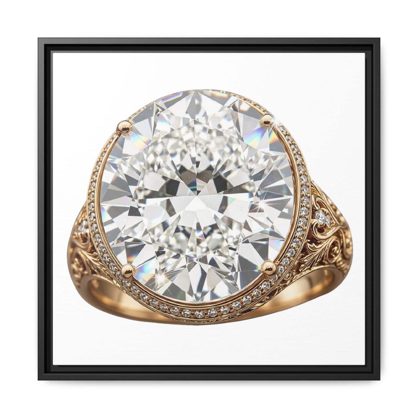 Brilliant Cut Ring Canvas Print