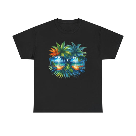 Tropical Sunglasses Palm Tree T-Shirt