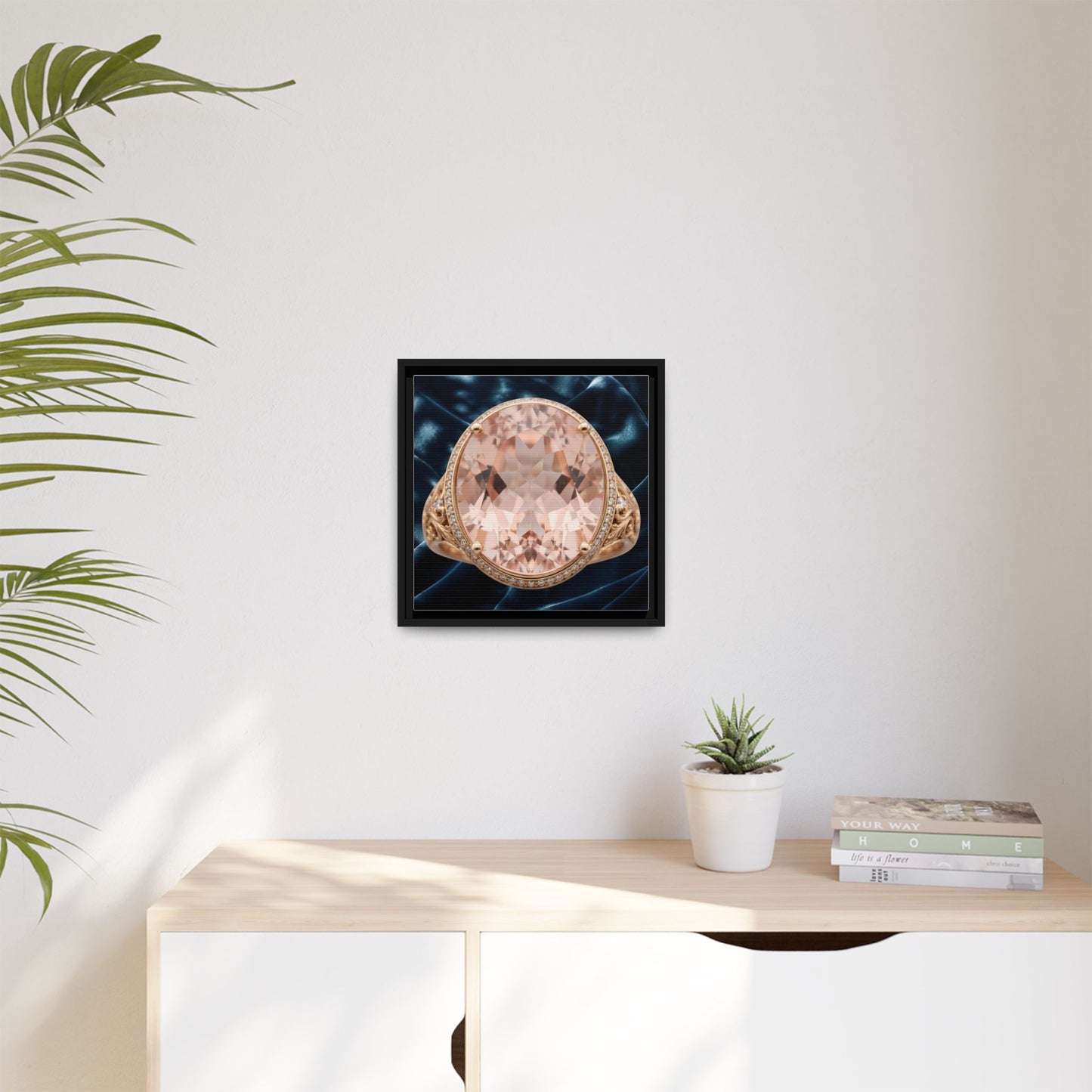 Morganite Velvet Glow Canvas