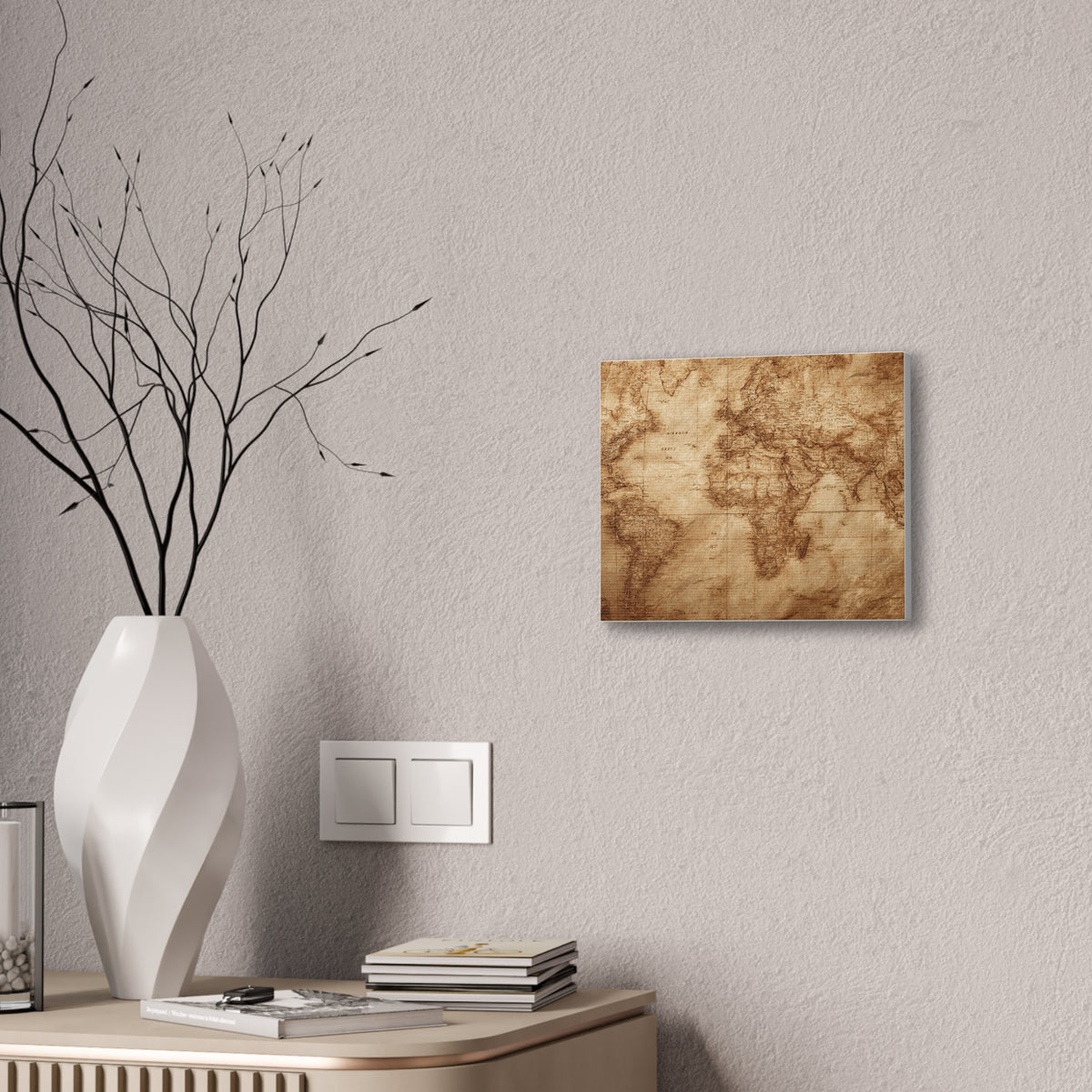 Heritage World Map Canvas Print