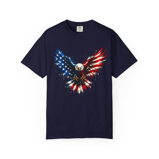 Patriotic Eagle Graphic T-Shirt