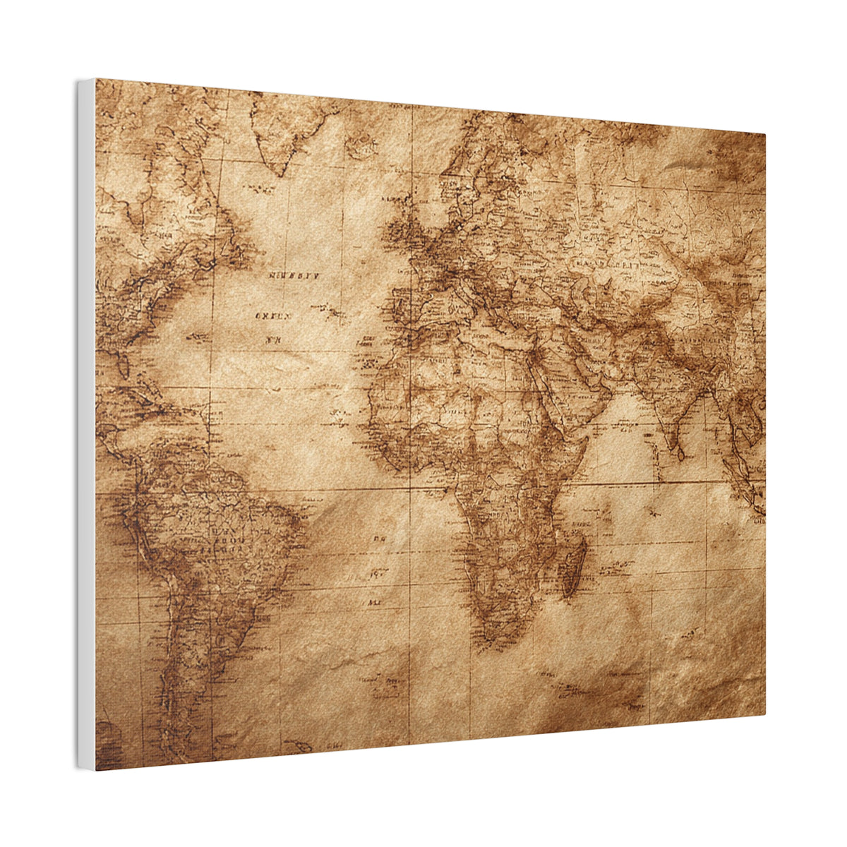 Heritage World Map Canvas Print