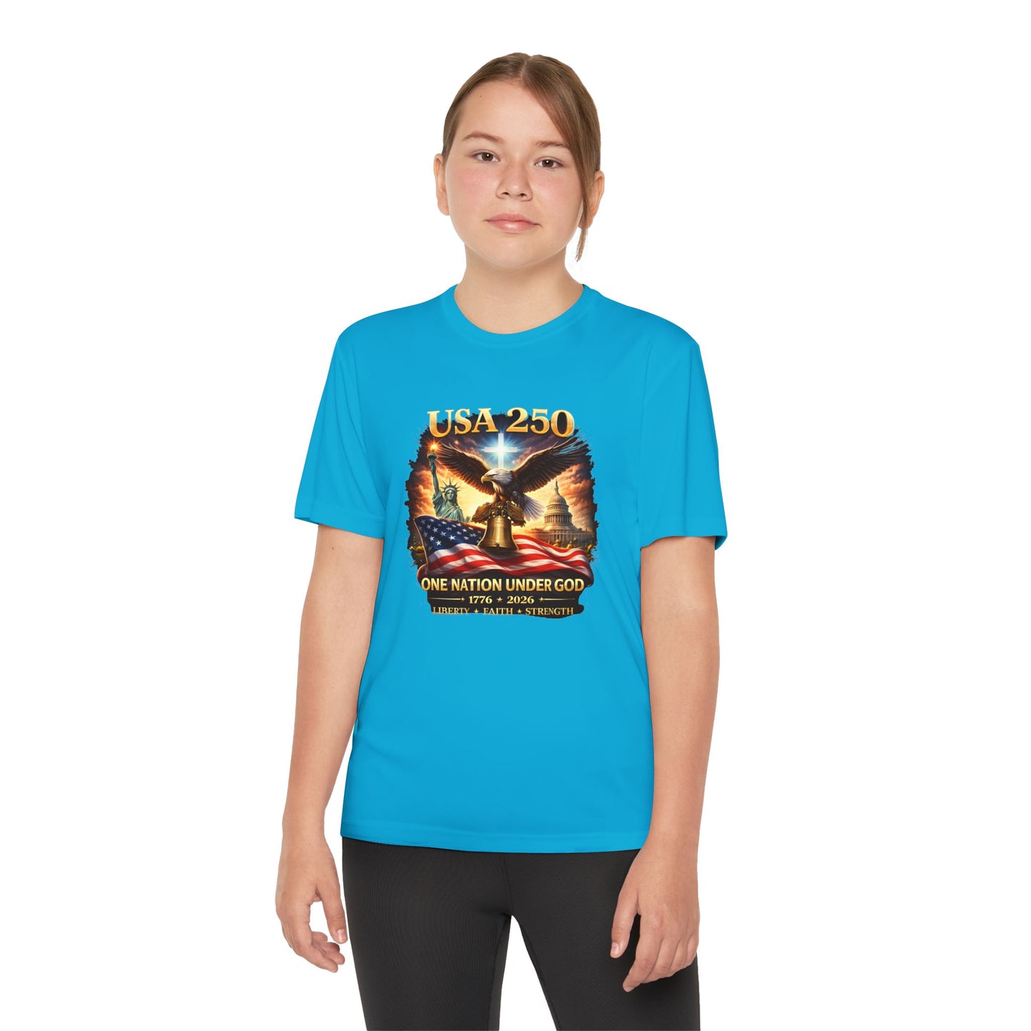 USA 250 Youth Patriotic Graphic Tee