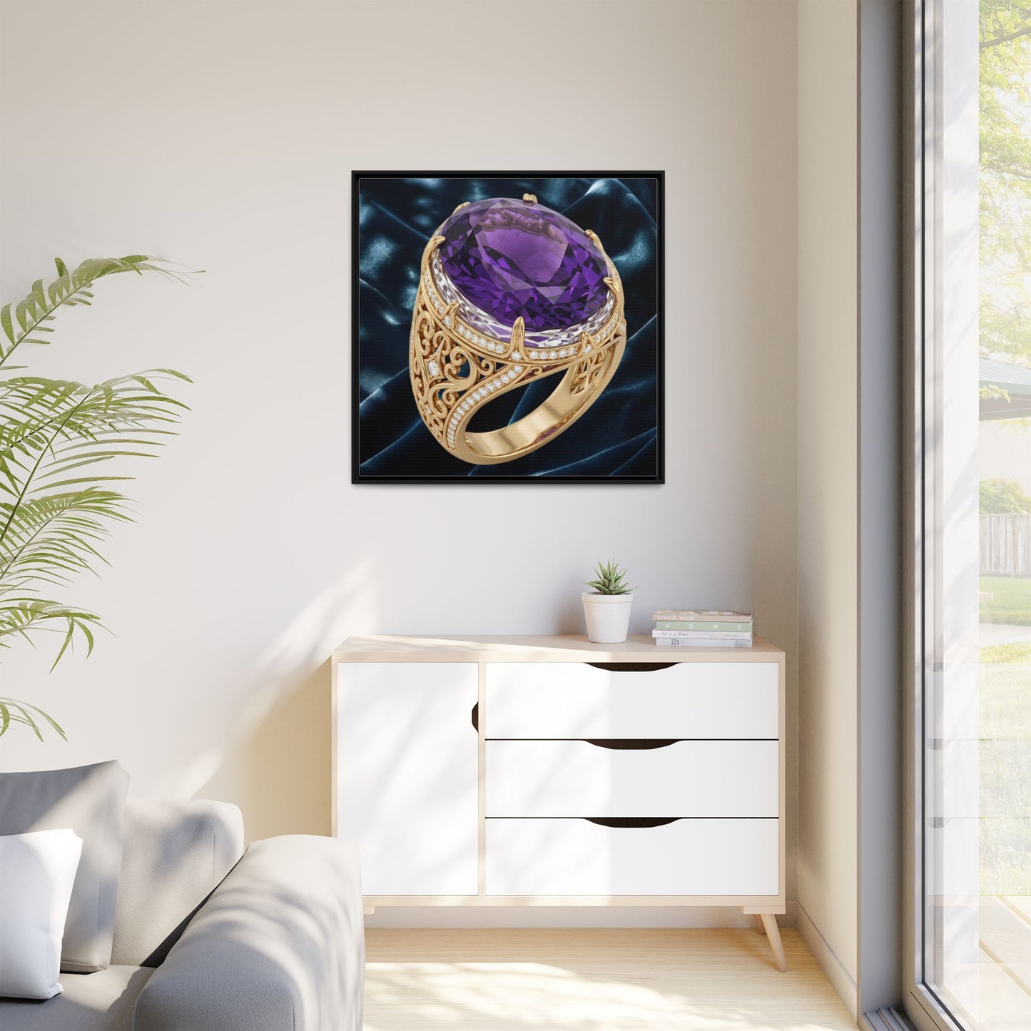 Royal Amethyst Velvet Canvas