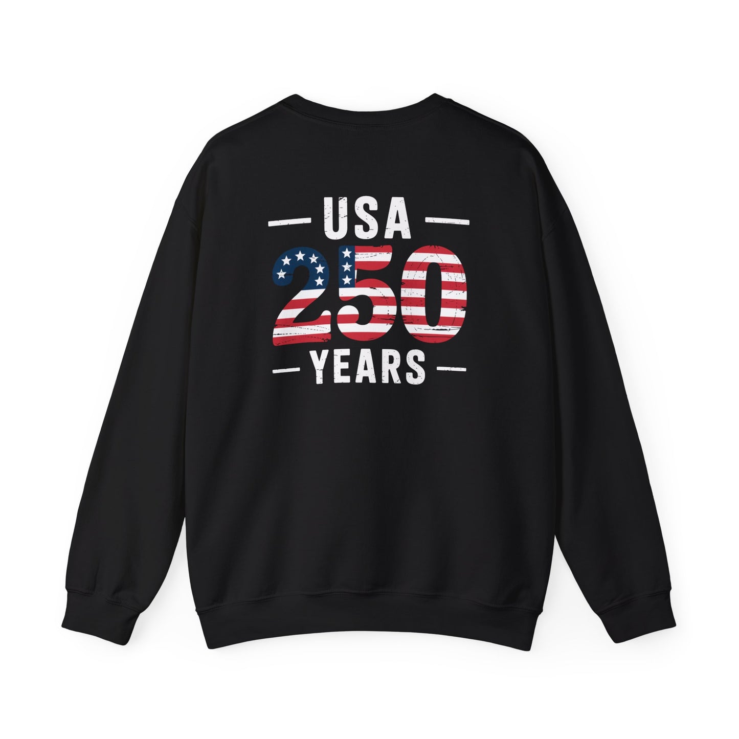 USA 250 Years Patriotic Crewneck Sweatshirt