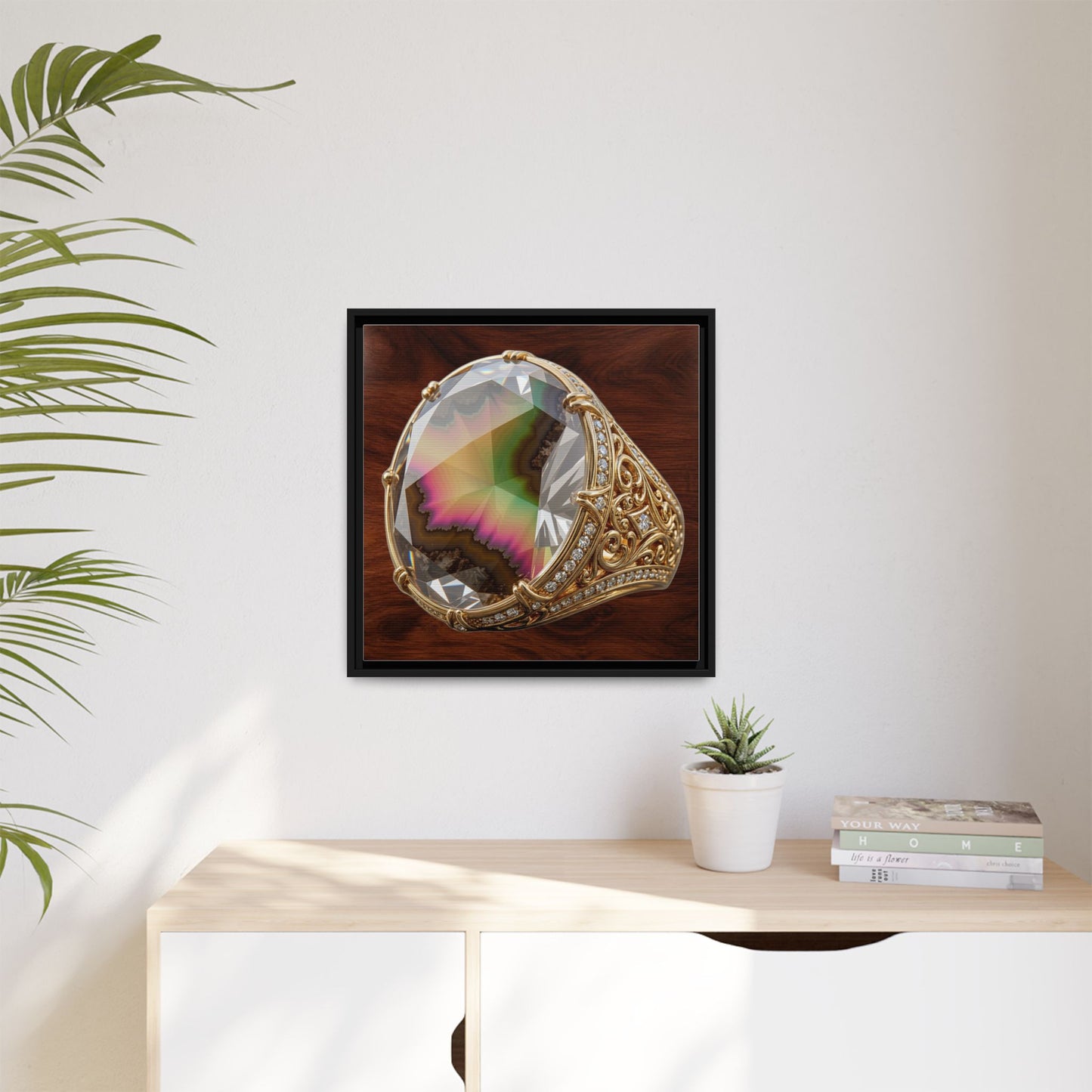 Zultanite Facet Portrait Canvas
