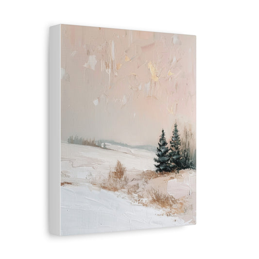 Blush Winter Canvas Print