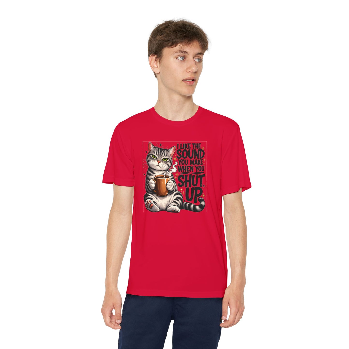 Youth Sarcastic Cat Graphic Tee