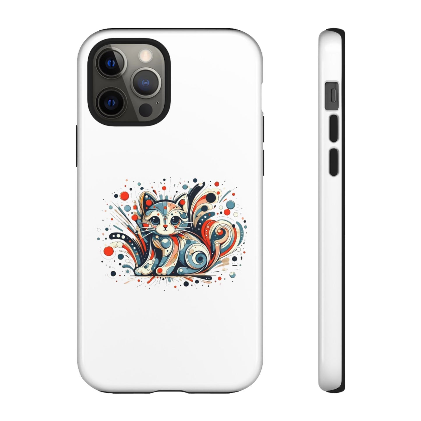 Filigree Cat Apple Phone Case