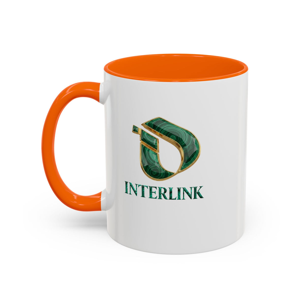 Malachite Vein Interlink Two-Tone Ceramic Mug
