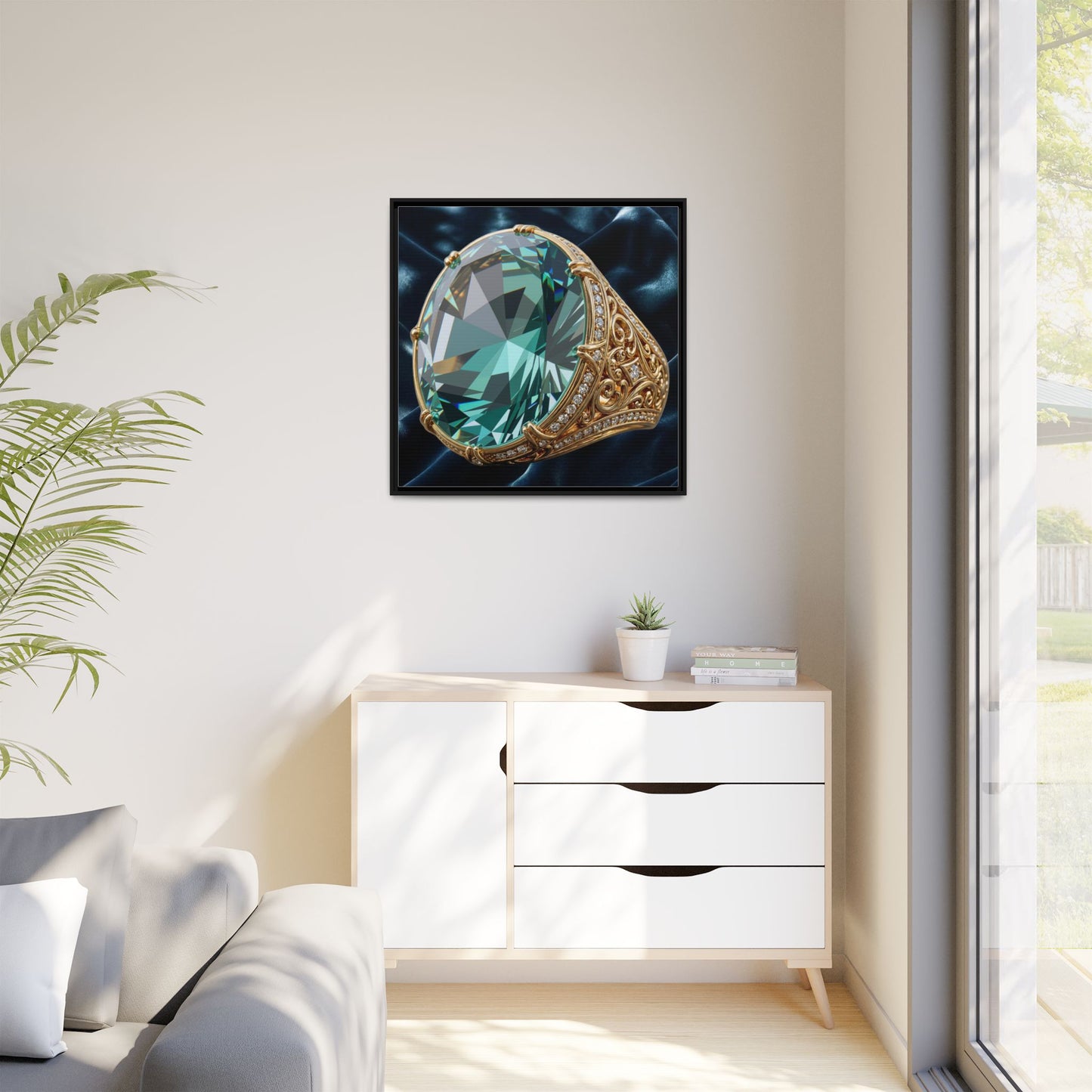 Lustrous Tourmaline Canvas
