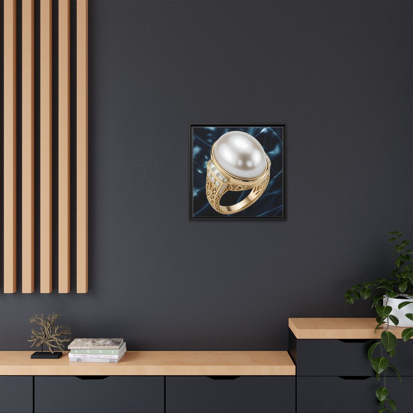 Ivory Pearl Statement Canvas