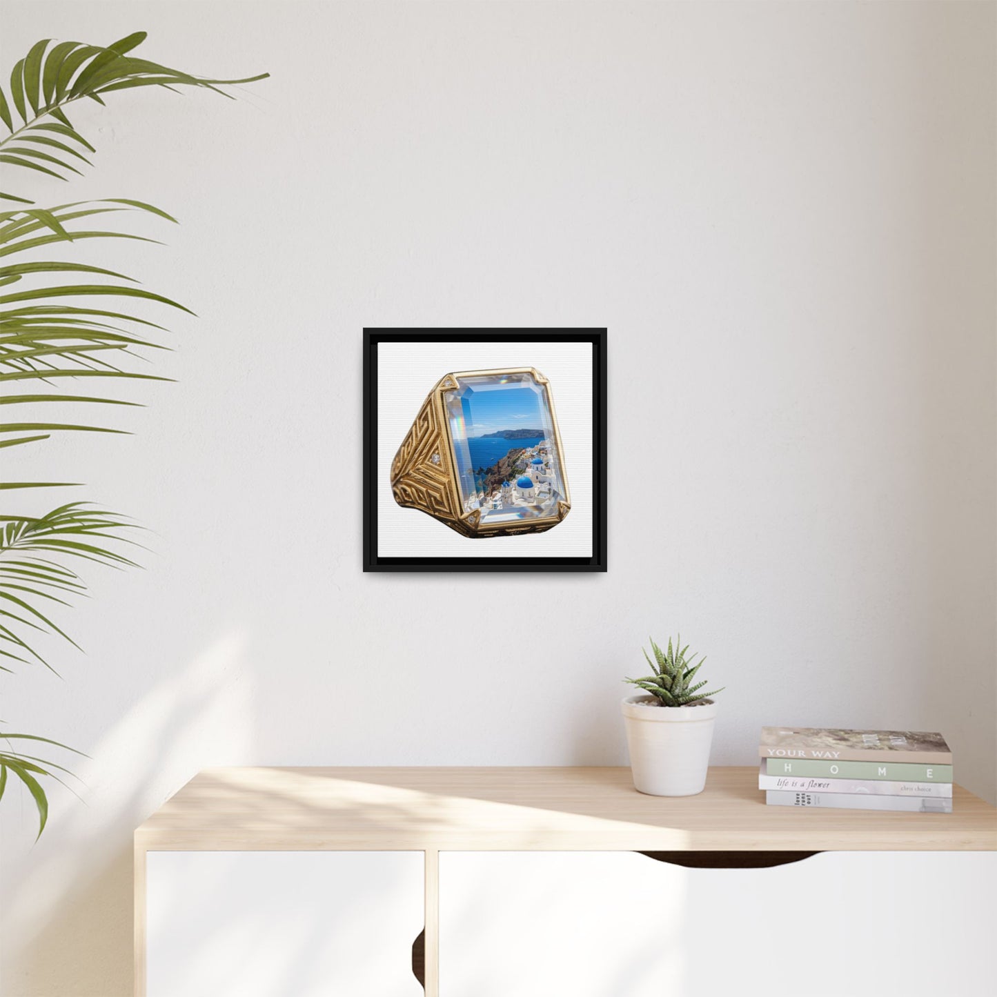 Azure Coastal Signet Canvas