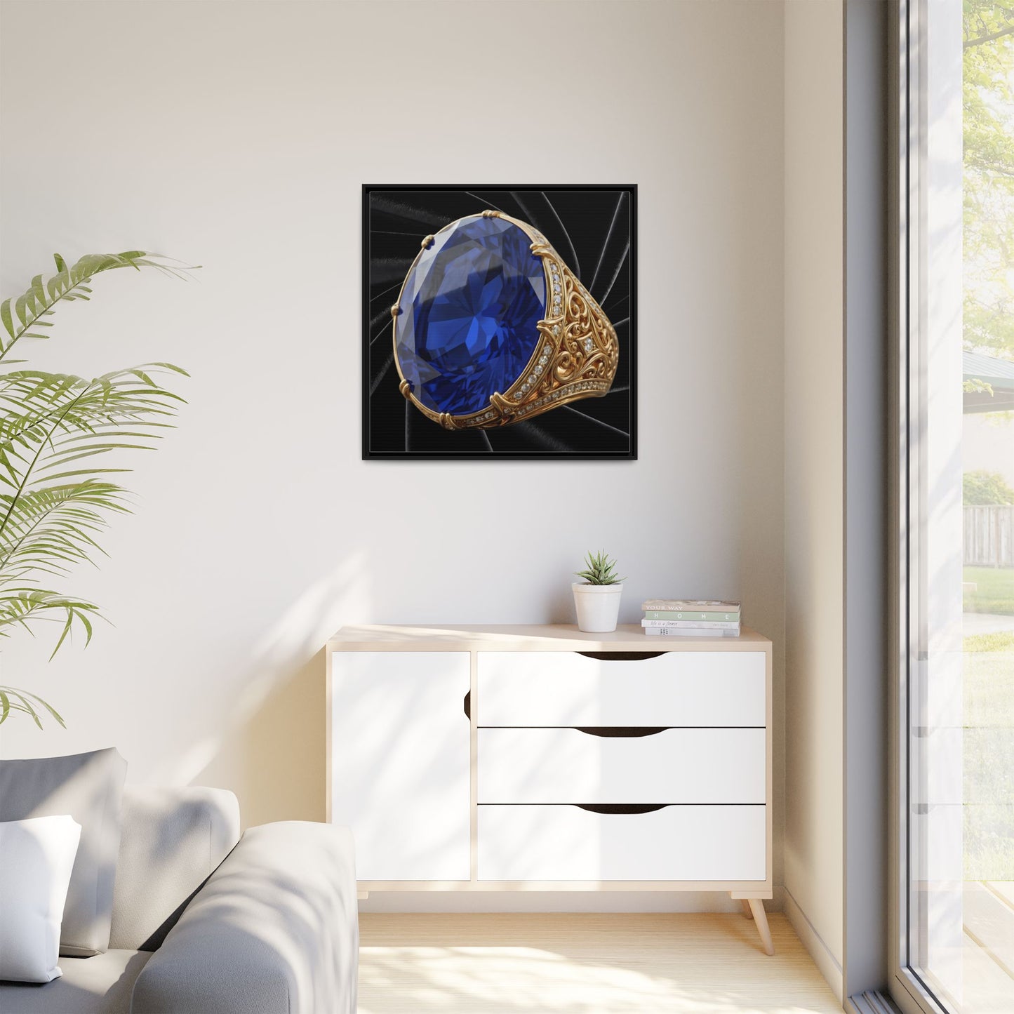 Royal Sapphire Jewel Canvas