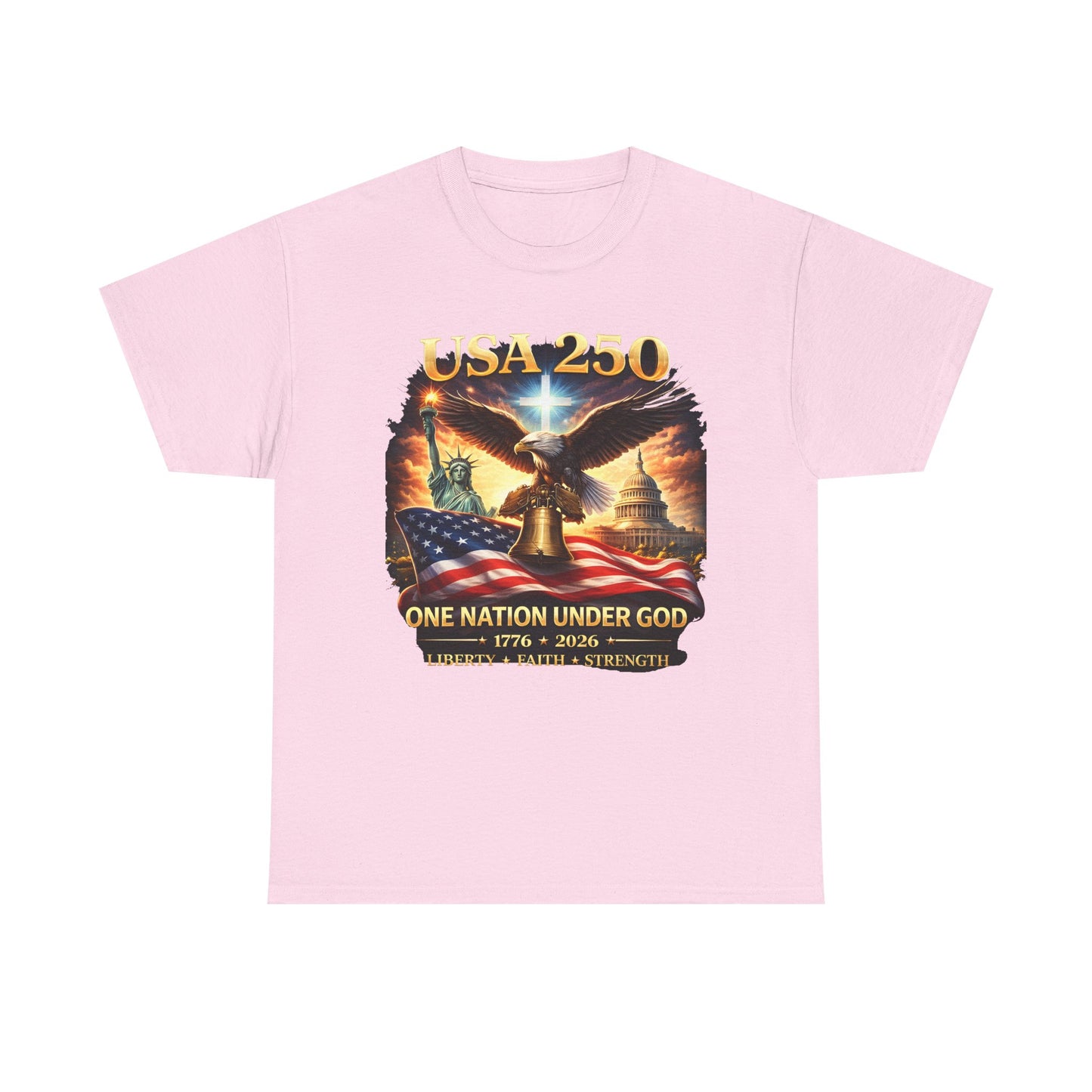 USA 250 Patriotic Tee – One Nation Under God 1776 Shirt