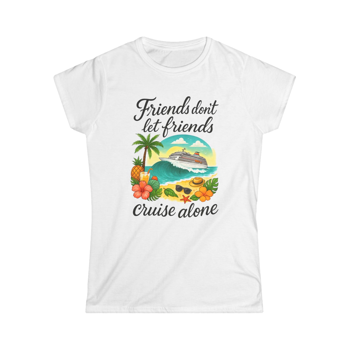 Friends Cruise Alone Graphic Tee