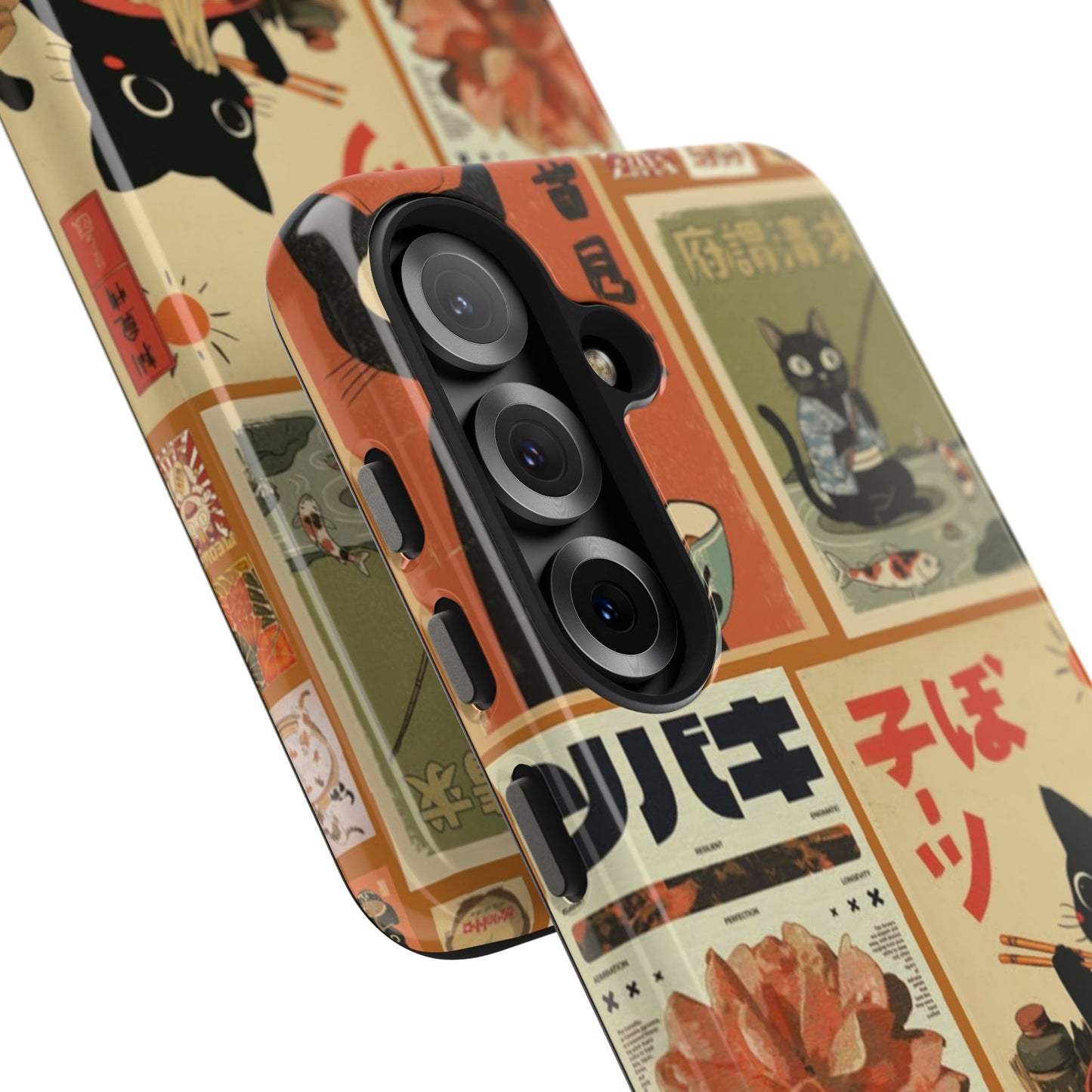 Retro Cat Collage Samsung Phone Case