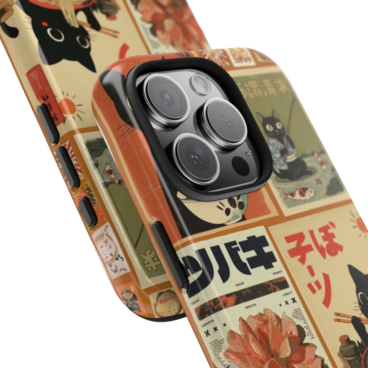 Retro Cat Collage Apple Phone Case