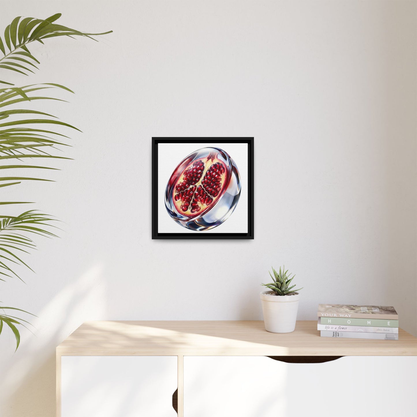 Crimson Pomegranate Framed Wall Art