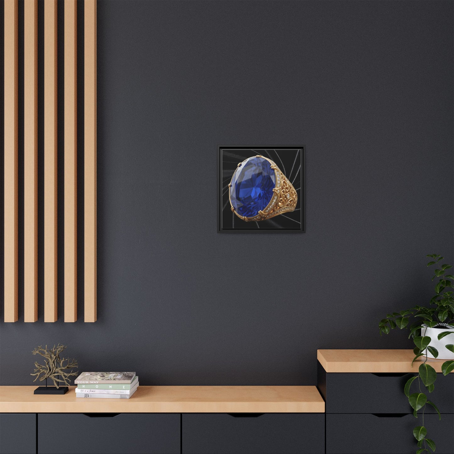 Royal Sapphire Jewel Canvas