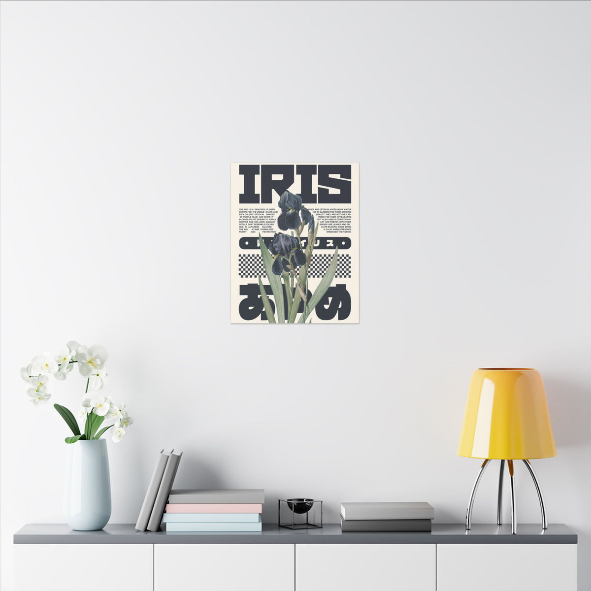 Iris Botanical Matte Canvas Print