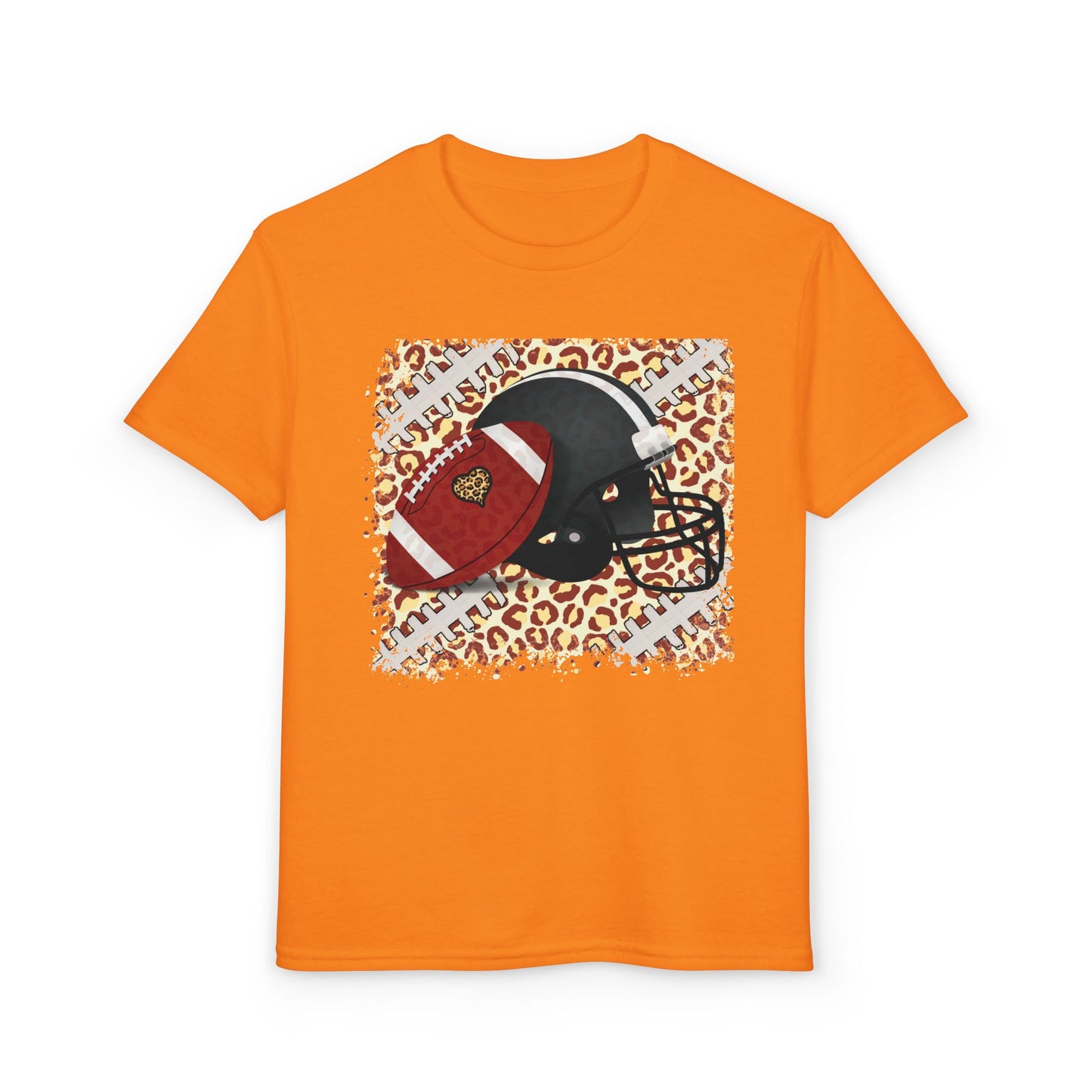 Youth Football Leopard Graphic Tee