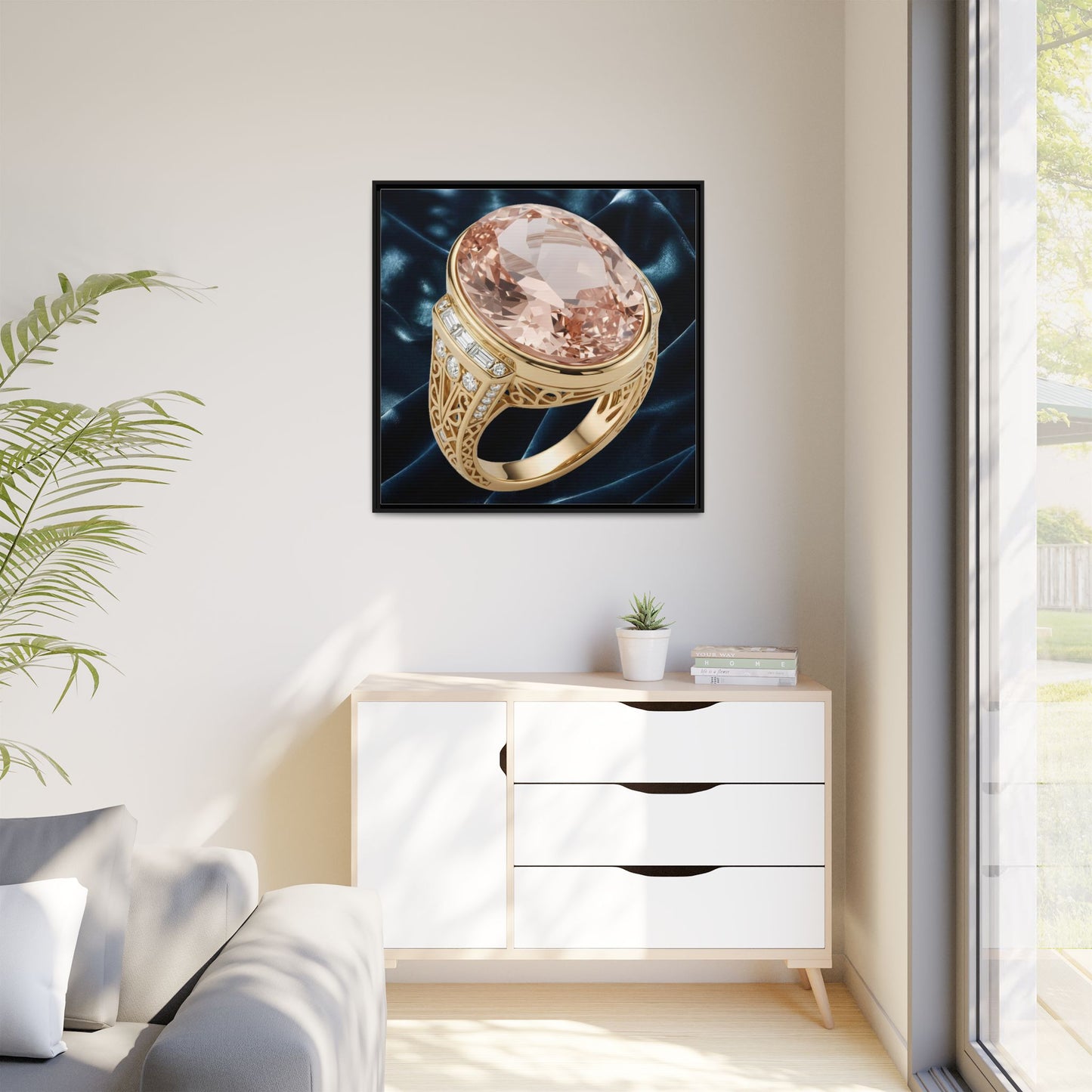 Morganite Rosefire Jewel Canvas