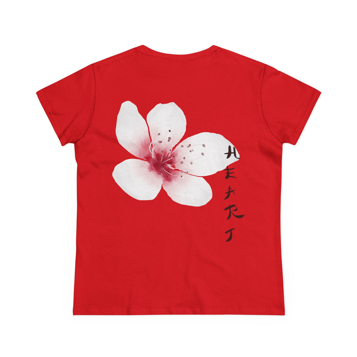 Sakura Blossom & HEART Back Print Women’s Tee
