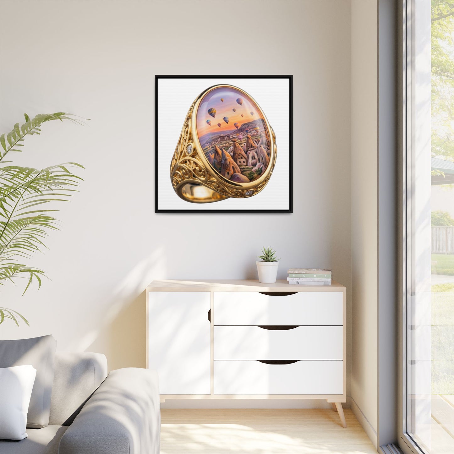 Sunset Village Signet Canvas